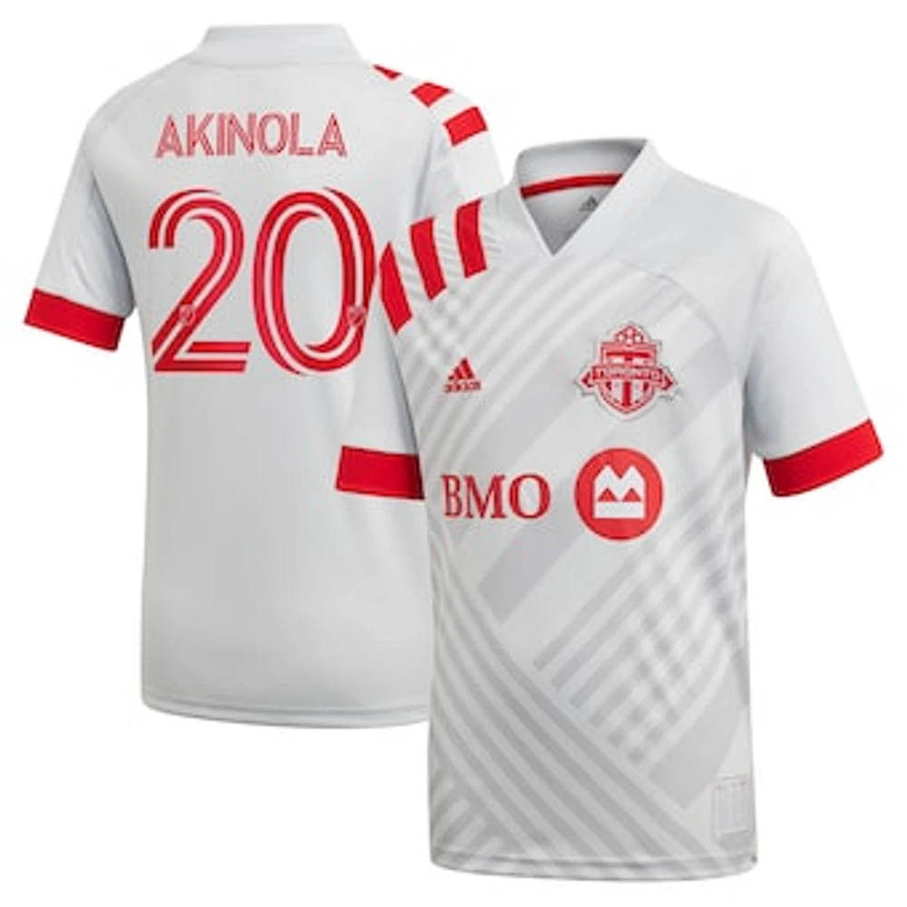 Youth adidas Ayo Akinola Gray Toronto FC 2020 Secondary - Replica Jersey