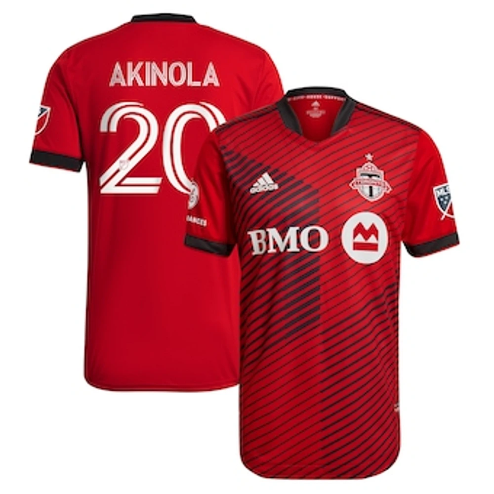 Men's adidas Ayo Akinola Red Toronto FC 2021 A41 - Authentic Player Jersey