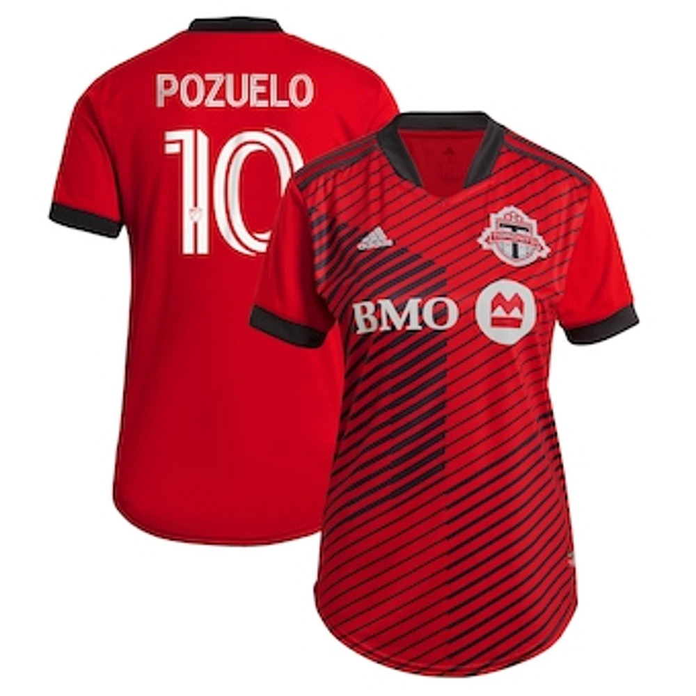 Women's adidas Alejandro Pozuelo Red Toronto FC 2021 A41 - Replica Player Jersey