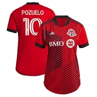 Women's adidas Alejandro Pozuelo Red Toronto FC 2021 A41 - Replica Player Jersey