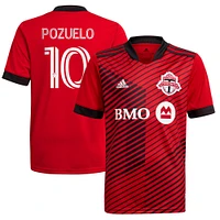 Youth adidas Alejandro Pozuelo Red Toronto FC 2021 A41 - Replica Player Jersey