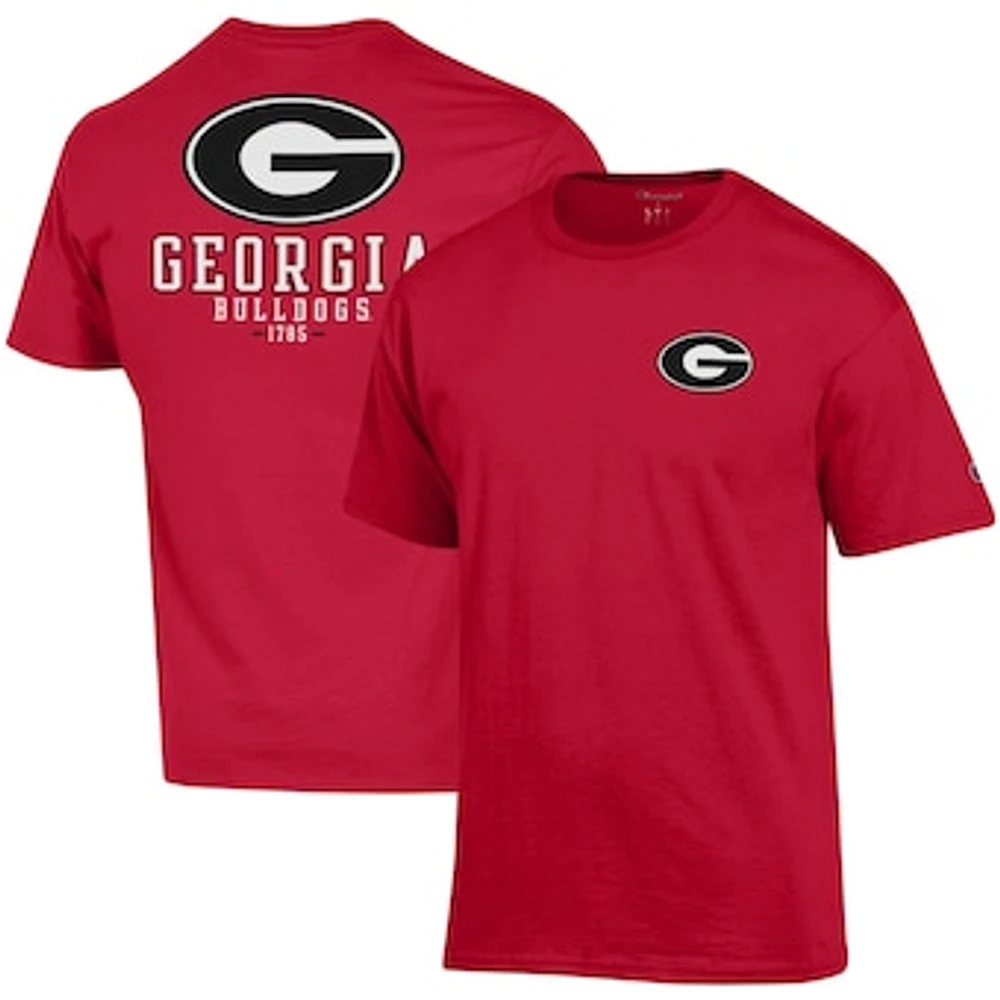 Men's Champion Georgia Bulldogs Stack 2-Hit T-Shirt