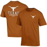 Men's Champion Texas Orange Texas Longhorns Stack 2-Hit T-Shirt