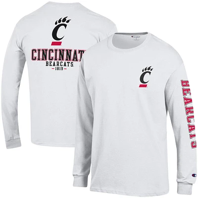 Men's Champion Cincinnati Bearcats Team Stack Long Sleeve T-Shirt