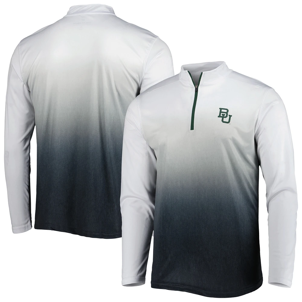 Men's Colosseum Gray Baylor Bears Team Magic Quarter-Zip Jacket