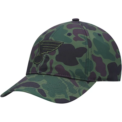 Men's adidas Camo St. Louis Blues Locker Room Primegreen Slouch Adjustable Hat