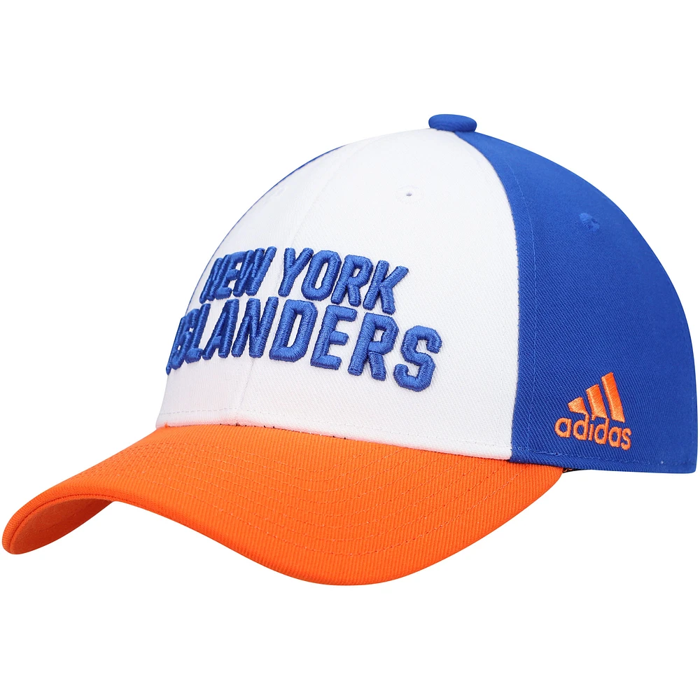 Men's adidas White New York Islanders Locker Room Adjustable Hat