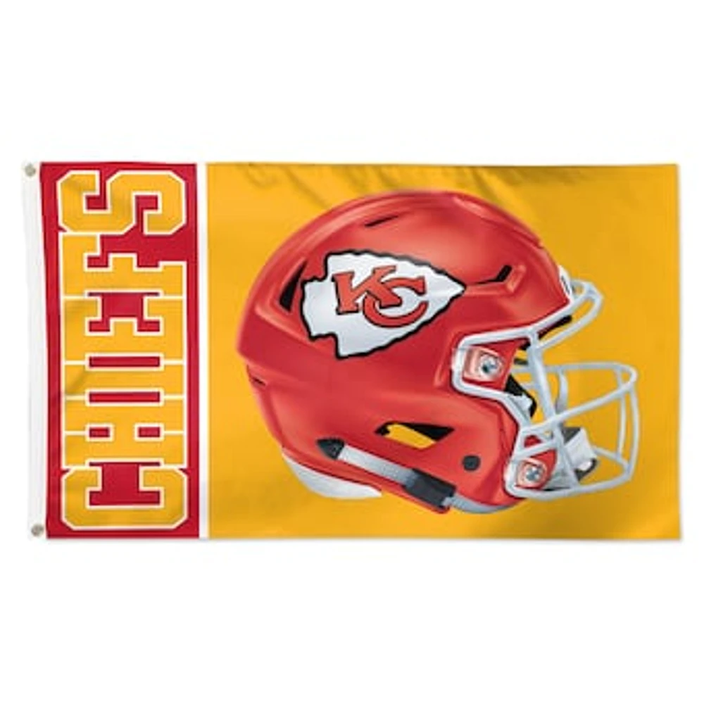 WinCraft Kansas City Chiefs 3' x 5' Helmet Deluxe Single-Sided Flag