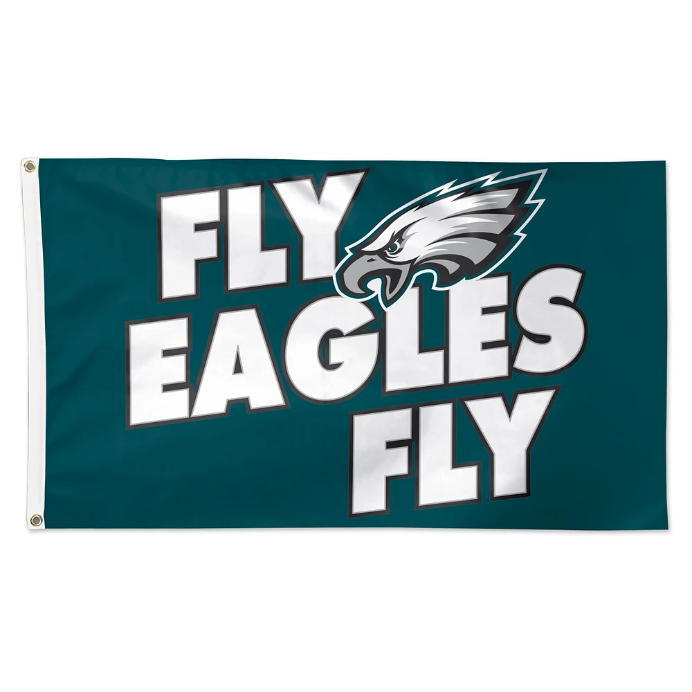 WinCraft Philadelphia Eagles 3' x 5' Slogan Deluxe Single-Sided Flag