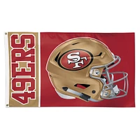 WinCraft San Francisco 49ers 3' x 5' Helmet Deluxe Single-Sided Flag