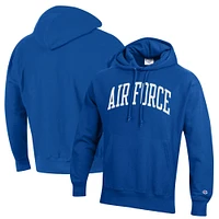 Men's Champion Royal Air Force Falcons Team Arch Reverse Weave Pullover Hoodie