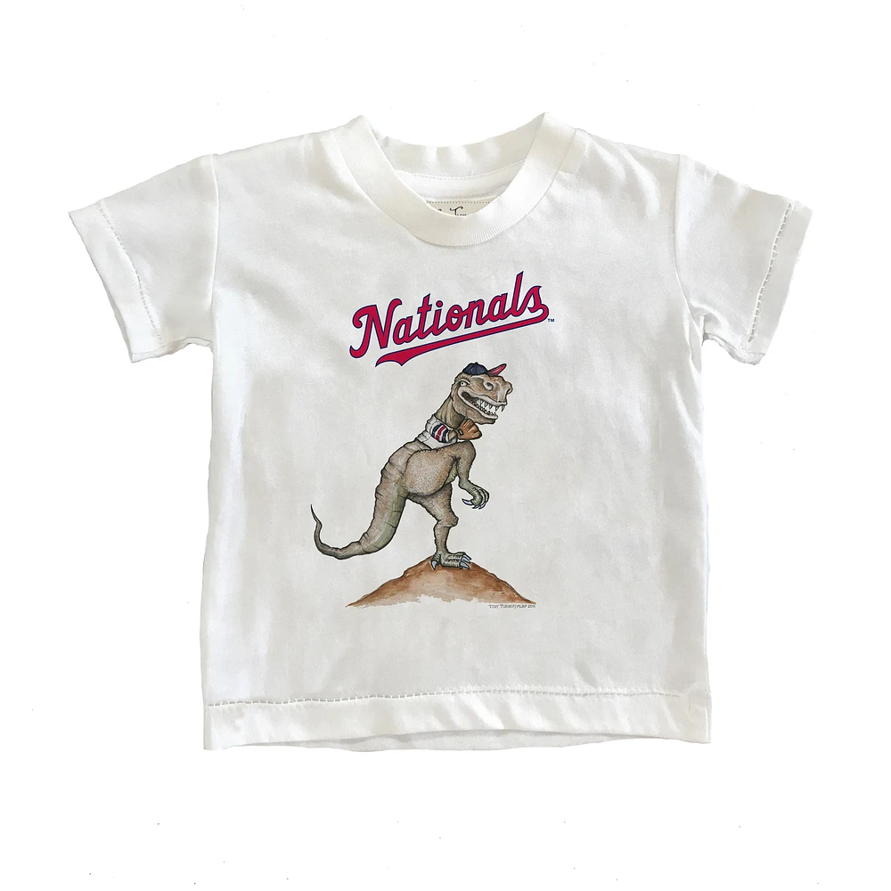Toddler Tiny Turnip White Washington Nationals TT Rex T-Shirt