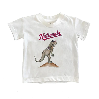 Toddler Tiny Turnip White Washington Nationals TT Rex T-Shirt