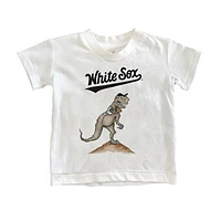 Toddler Tiny Turnip White Chicago Sox TT Rex T-Shirt