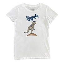Women's Tiny Turnip White Kansas City Royals TT Rex T-Shirt
