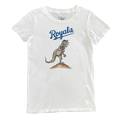 Women's Tiny Turnip White Kansas City Royals TT Rex T-Shirt