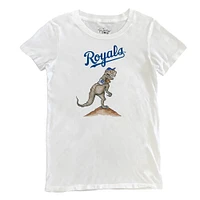 Women's Tiny Turnip White Kansas City Royals TT Rex T-Shirt