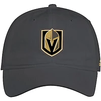 Men's adidas Charcoal Vegas Golden Knights Cotton Slouch - Adjustable Hat