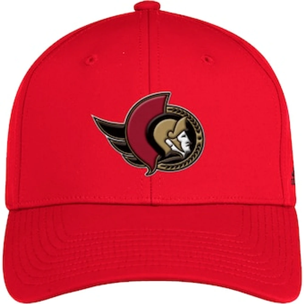 Men's adidas Red Ottawa Senators Structured - Flex Hat