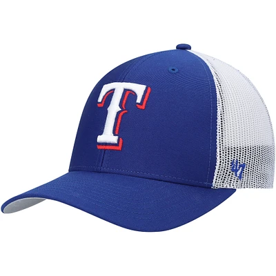 Men's '47 Royal/White Texas Rangers Primary Logo Trucker Snapback Hat