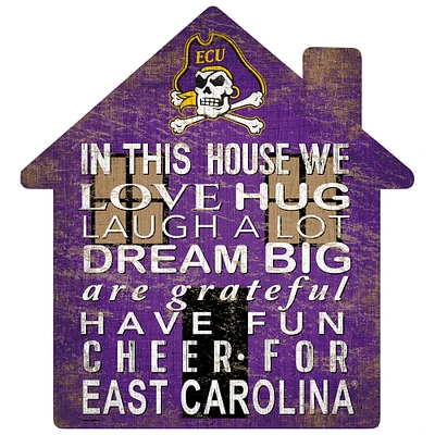 ECU Pirates 12'' Team House Sign