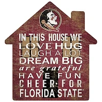 Florida State Seminoles 12'' Team House Sign