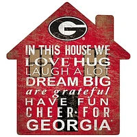 Georgia Bulldogs 12'' Team House Sign