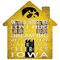 Iowa Hawkeyes 12'' Team House Sign