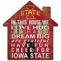 Iowa State Cyclones 12'' Team House Sign