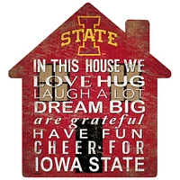 Iowa State Cyclones 12'' Team House Sign