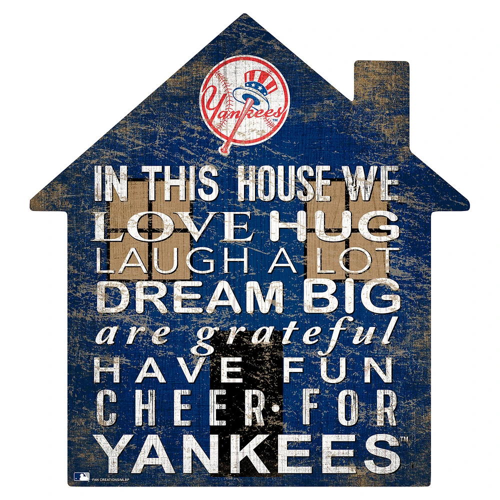 New York Yankees 12'' Team House Sign