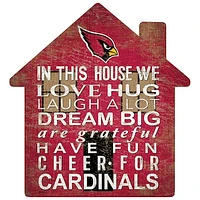 Arizona Cardinals 12'' Team House Sign