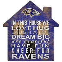 Baltimore Ravens 12'' Team House Sign
