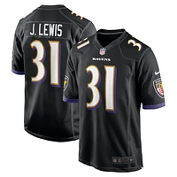 Men's Nike Jamal Lewis Black Baltimore Ravens Retired Player Jersey