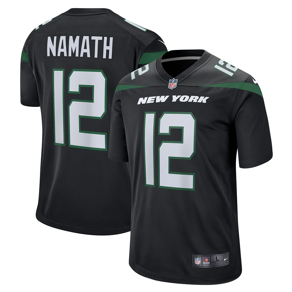 Men's Nike Joe Namath Black New York Jets Retired Player Jersey