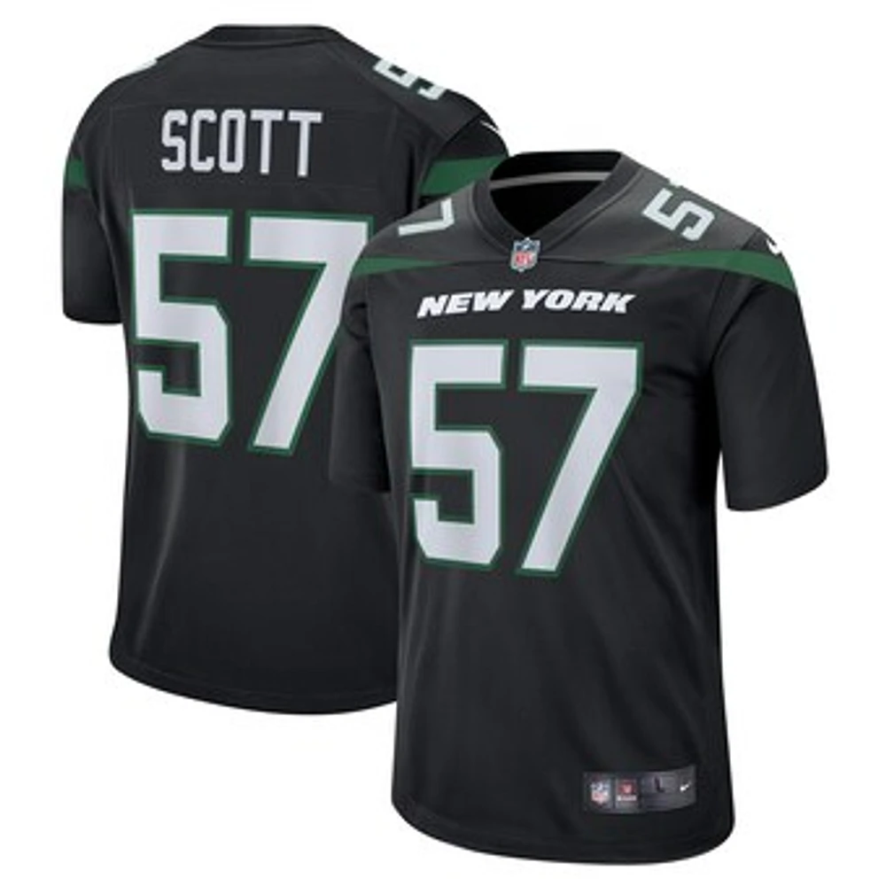 Men's Nike Bart Scott Black New York Jets Retired Player Jersey