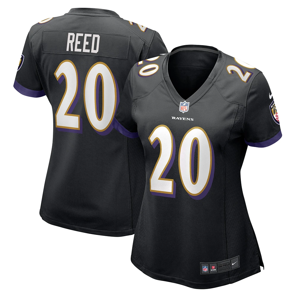 Women's Nike Ed Reed Black Baltimore Ravens Retired Player Jersey