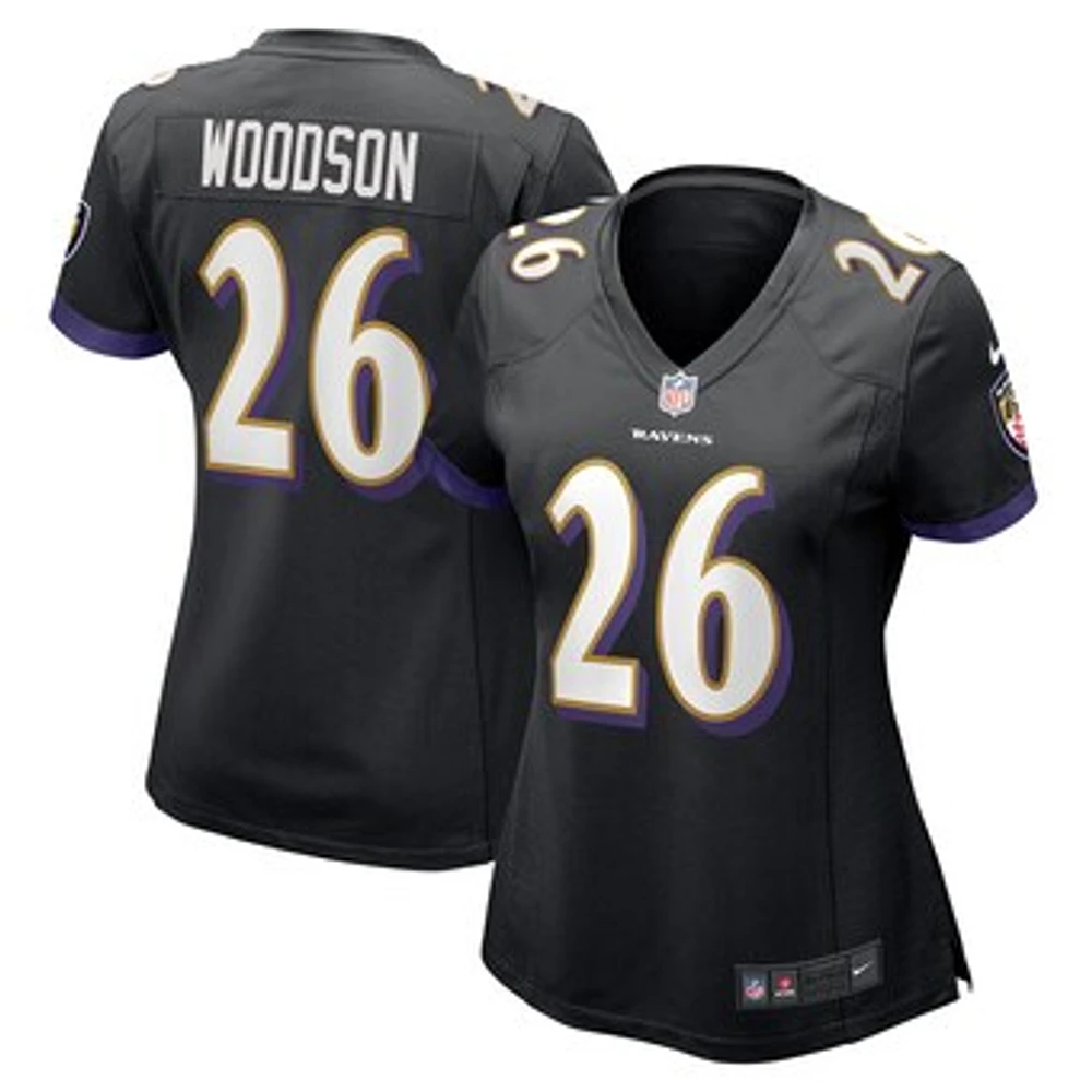 Women's Nike Rod Woodson Black Baltimore Ravens Retired Player Jersey