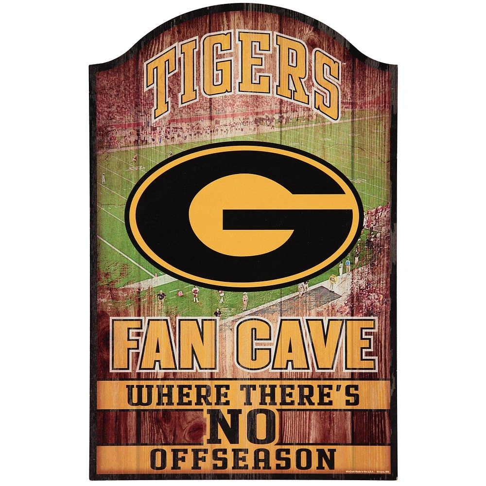WinCraft Grambling Tigers 11'' x 17'' Fan Cave Wood Sign