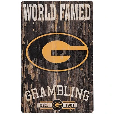 WinCraft Grambling Tigers 11'' x 17'' World Famed Wood Sign