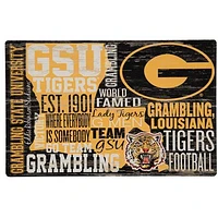 WinCraft Grambling Tigers 11'' x 17'' Wood Sign
