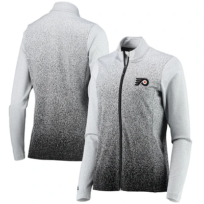 Women's Antigua White/Black Philadelphia Flyers Guide Desert Dry Full-Zip Jacket