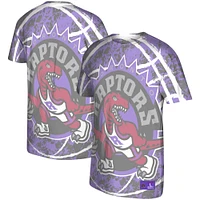 Men's Mitchell & Ness Purple Toronto Raptors Hardwood Classics Jumbotron T-Shirt