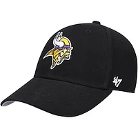 Youth '47 Black Minnesota Vikings Secondary MVP Adjustable Hat