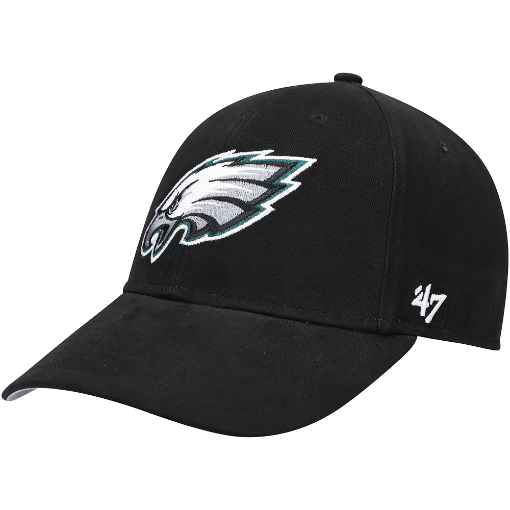 Youth '47 Black Philadelphia Eagles Secondary MVP Adjustable Hat