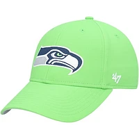 Youth '47 Neon Green Seattle Seahawks Secondary MVP Adjustable Hat