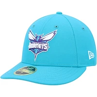 Men's New Era Teal Charlotte Hornets Team Low Profile 59FIFTY Fitted Hat