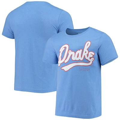 Men's Homefield Heathered Blue Drake Bulldogs Vintage Basketball T-Shirt