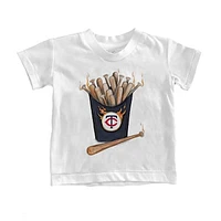 Infant Tiny Turnip White Minnesota Twins Hot Bats T-Shirt