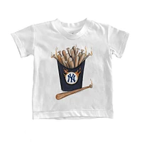 Infant Tiny Turnip White New York Yankees Hot Bats T-Shirt